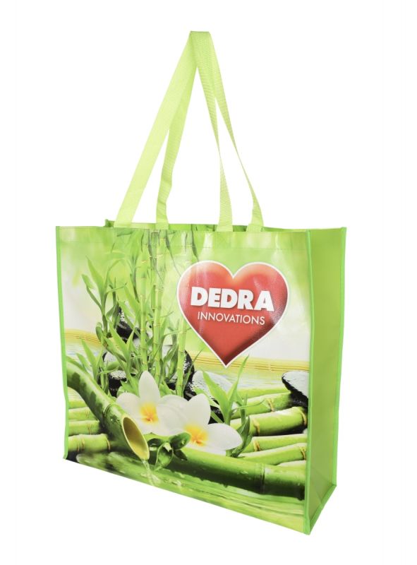 Citybag DEDRA textilní taška s lesklou laminací