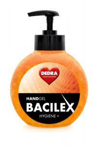 Čisticí gel na ruce s vysokým obsahem alkoholu, 500 ml, HANDGEL BACILEX HYGIENE+