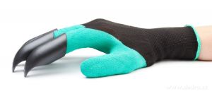 HRABAVICE, pracovní rukavice se 4 DRÁPY z pevného plastu