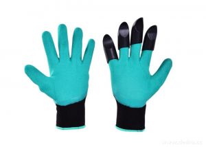 HRABAVICE, pracovní rukavice se 4 DRÁPY z pevného plastu