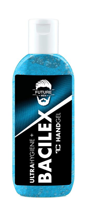 Čisticí gel na ruce PLATINUM, 65 % alkoholu,100 ml, handGEL BACILEX ultraHYGIENE+