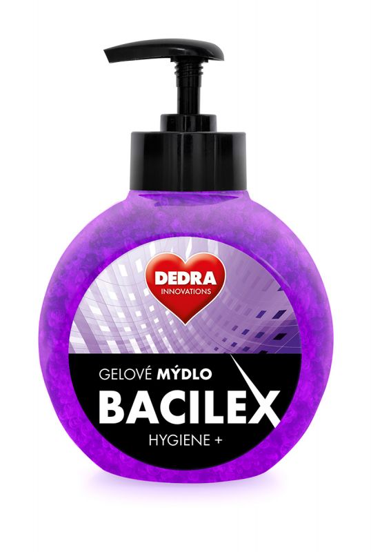 Gelové mýdlo BACILEX HYGIENE+ s antimikrobiální přísadou, 500 ml
