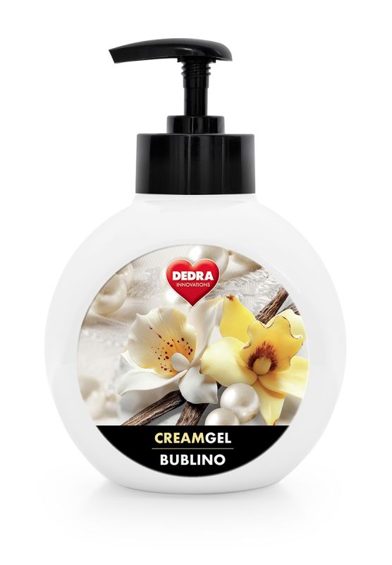 BUBLINO CREAMGEL fleur de vanille, tekuté mýdlo na tělo i ruce, s pumpičkou