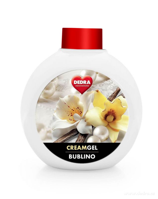 BUBLINO CREAMGEL fleur de vanille, tekuté mýdlo na tělo i ruce, bez pumpičky