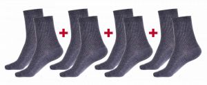 Sada 4 párů komfortních zdravotních ponožek