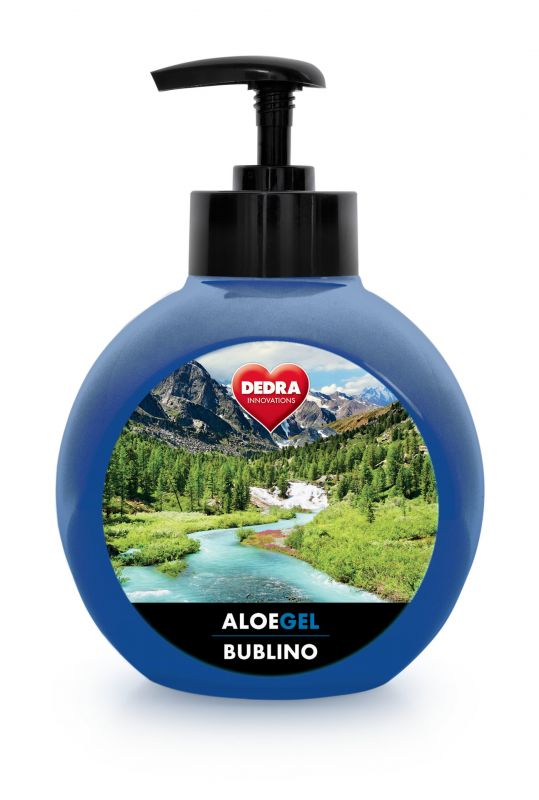 BUBLINO ALOEGEL mountain spirit, tekuté mýdlo na tělo i ruce, s pumpičkou