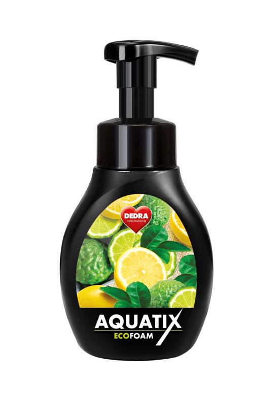 Aktivní EKO pěna na ruční mytí nádobí AQUATIX bergamot & lemon