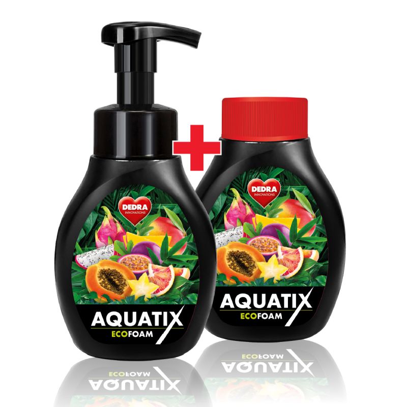 SADA 1+1 Aktivní EKO pěna na ruční mytí nádobí AQUATIX EcoFoam ovocné smoothie