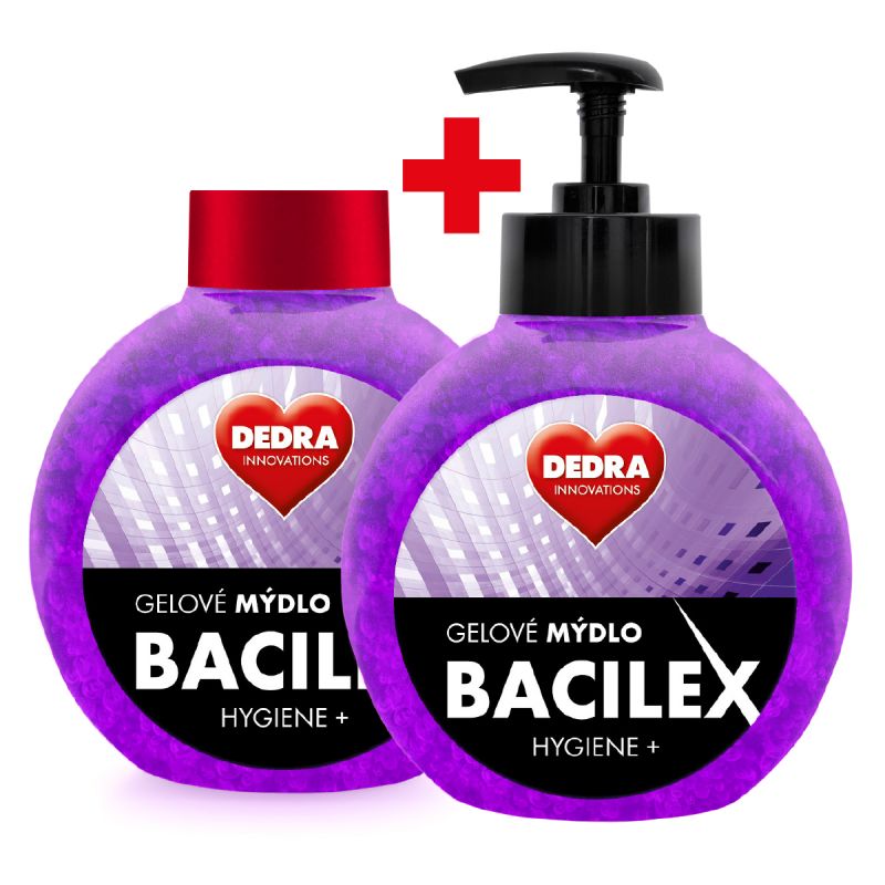 SADA 1+1 Gelové mýdlo s antimikrobiální přísadou, 500 ml, BACILEX® HYGIENE+