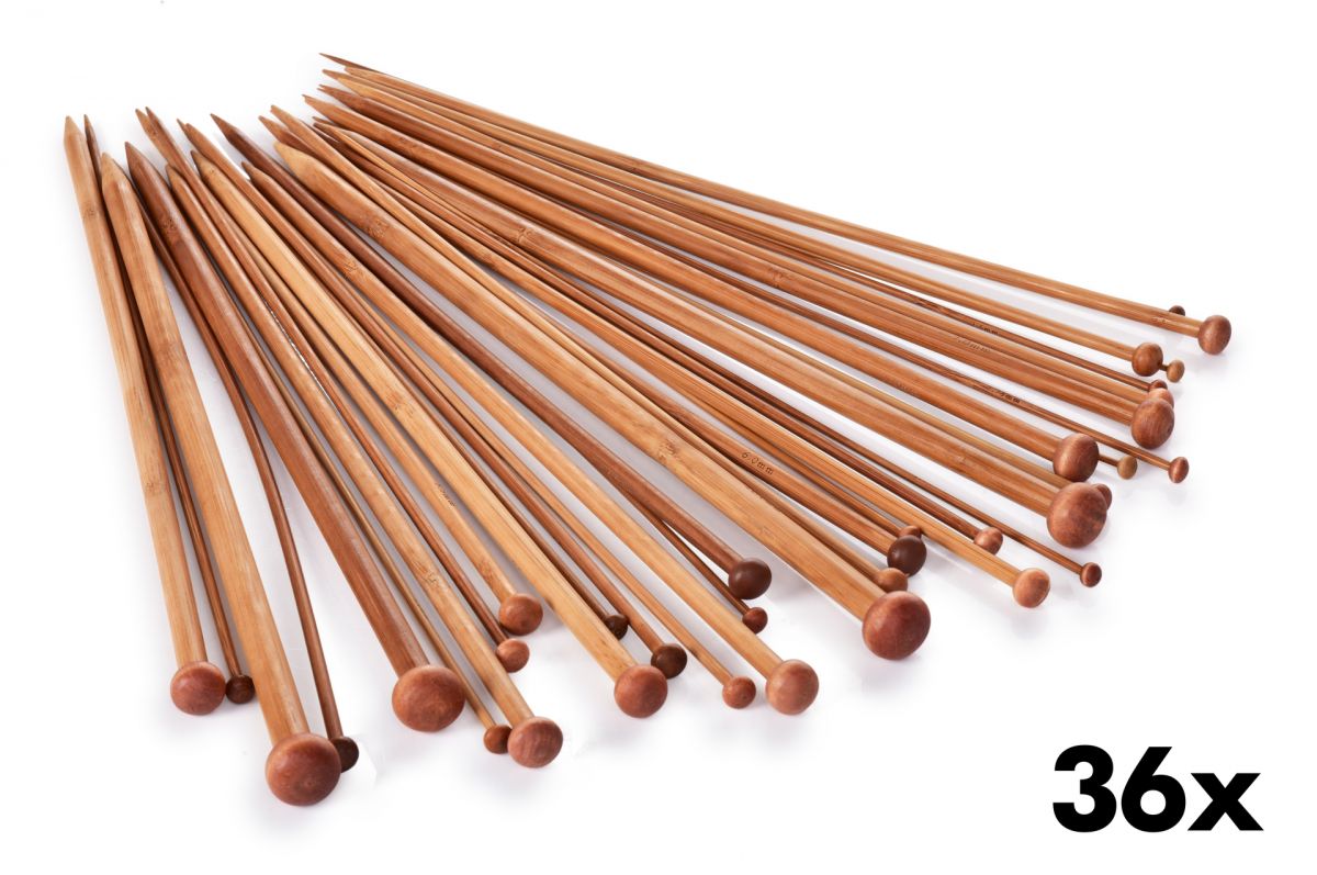 36 ks sada klasických bambusových jehlic GoEco®