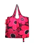 Nákupní skládací taška k opakovanému použití, CITYBAG DAISY FLOWERS, červená