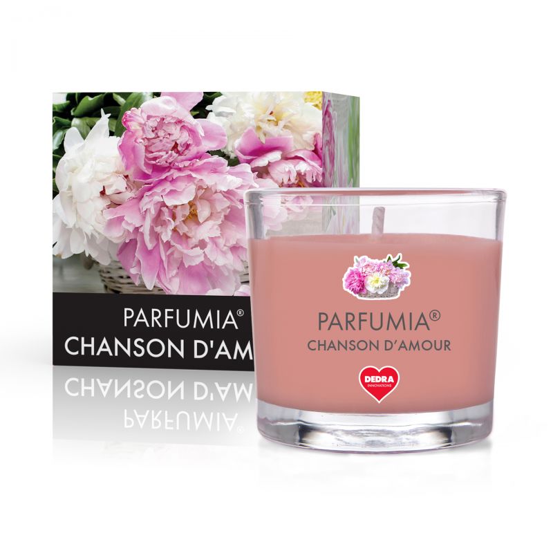 55 ml votivní sójová eko-svíce, CHANSON D’AMOUR, PARFUMIA®