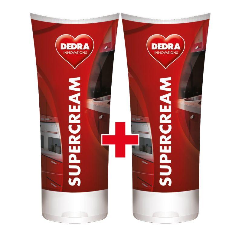 Sada 1+1 univerzální tekutý krém s abrazivním účinkem na hladké povrchy SUPERCREAM