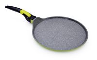25 cm pánev na PALAČINKY, OMELETY a PIZZU,  BIOPAN® s odnímatelnou rukojetí