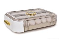 Samospádový box na vajíčka VEJCOPÁD, na 18 ks vajec, kouřový