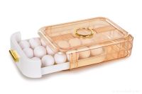 Samospádový box na vajíčka VEJCOPÁD, na 18 ks vajec, oranžový
