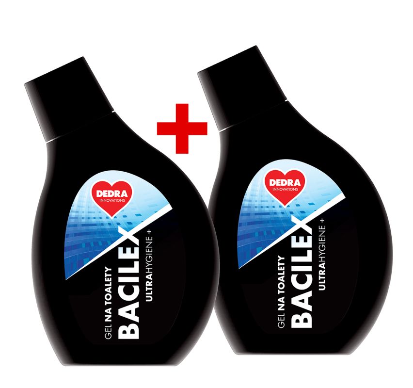 SADA 1+1 Gel na toalety s 65 % desinfekčního alkoholu, BACILEX® ultraHYGIENE+