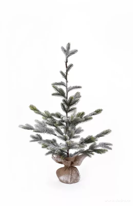 90 cm Zasněžený stromek, stojící dekorace