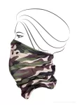 Multifunkční šátek, khaki maskáčový