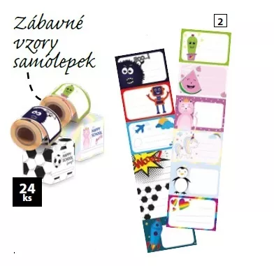 Samolepky na sešity 2 pro holky