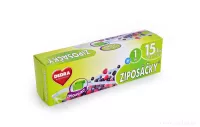 Potravinové sáčky se zipem 15 ks