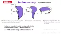 Turban na vysoušení vlasů z mikrovlákna 2 ks v balení!