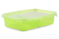 Duobox 500ml+300ml dóza na potraviny zelený