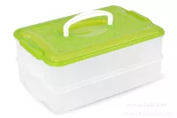 Buchtonoš 2x 3500 ml box na potraviny zelený
