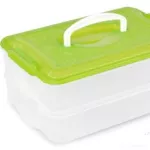 Buchtonoš 2x 3500 ml box na potraviny zelený