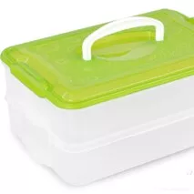 Buchtonoš 2x 3500 ml box na potraviny zelený