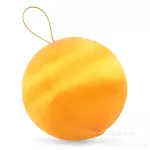 6 ks saténové koule, oranžové