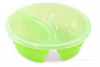 Duobox 700ml+300ml dóza na potraviny zelený kulatý