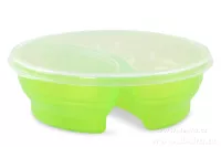 Duobox 700ml+300ml dóza na potraviny zelený kulatý