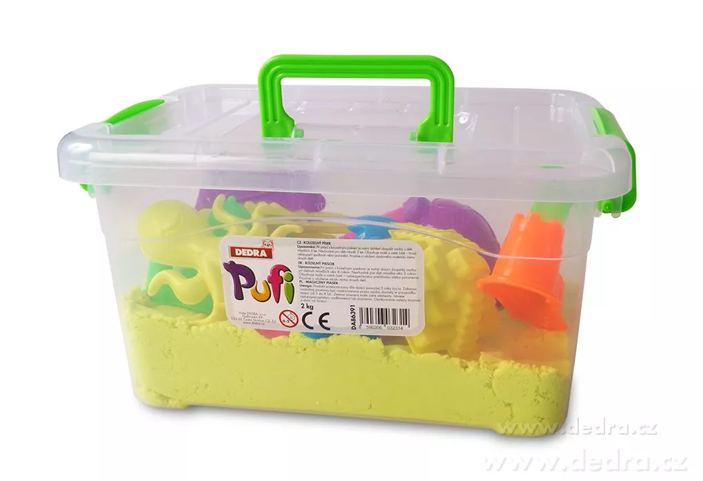 PUFI Kouzelný písek zeleno-žlutý