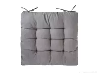 Sedák prošívaný na židle a křesla šedý