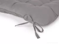 Sedák prošívaný na židle a křesla šedý