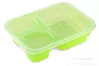 3in1 box zelený dóza na potraviny 1000 + 250 + 250 ml