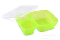 3in1 box zelený dóza na potraviny 1000 + 250 + 250 ml