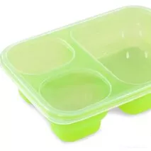 3in1 box zelený dóza na potraviny 1000 + 250 + 250 ml