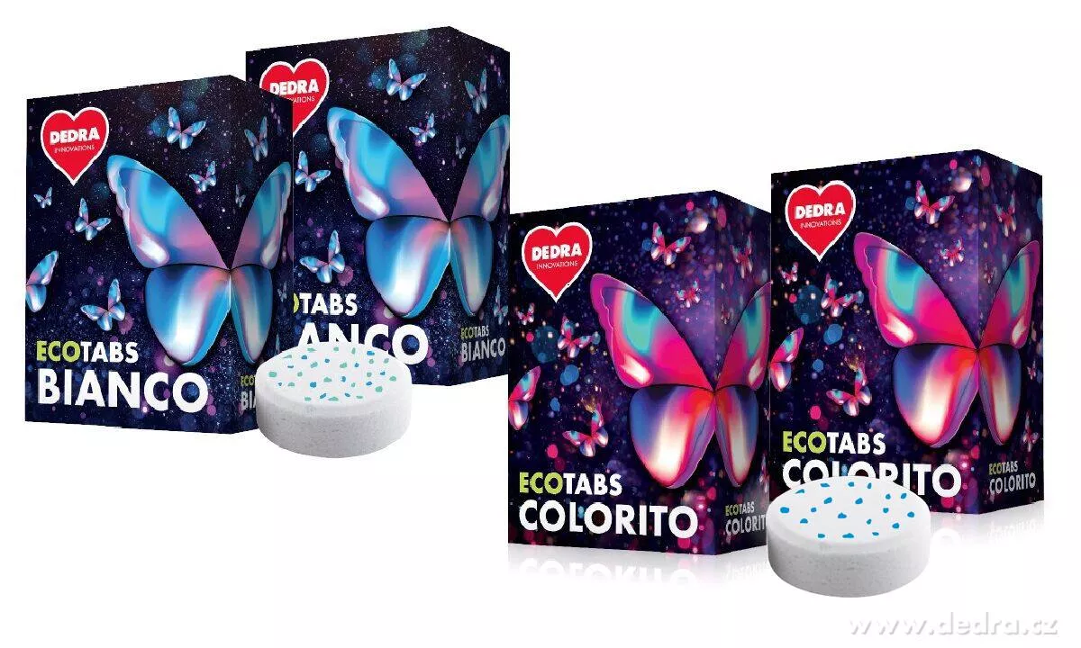 104 PRANÍ tablety BIANCO + COLORITO Dedra