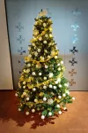 6 ks sněhových bílých koulí se třpytkami