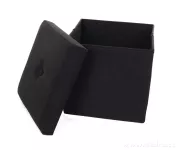 Sedací boxer skládací s úložným prostorem černý, vel. M