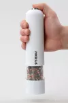 XXL elektrický mlýnek s LED osvětlením bílý, v.: 22 cm