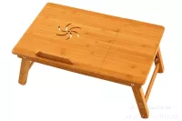 Bambusový stolek pod notebook i na snídani do postele