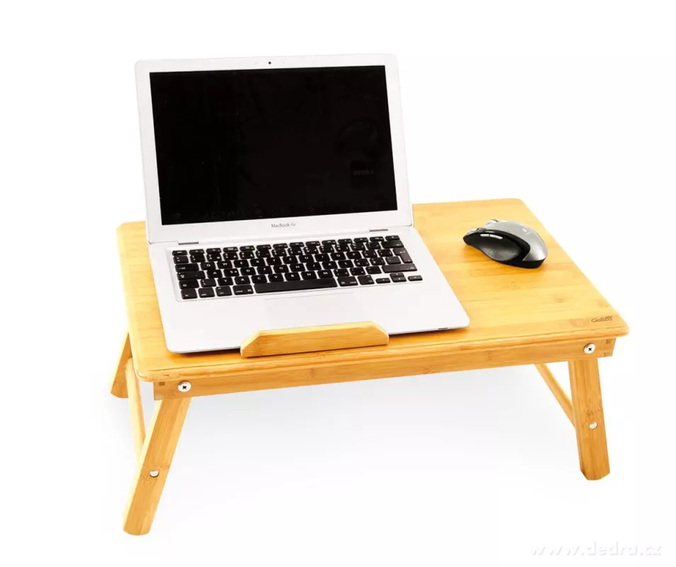 Bambusový stolek pod notebook i na snídani do postele