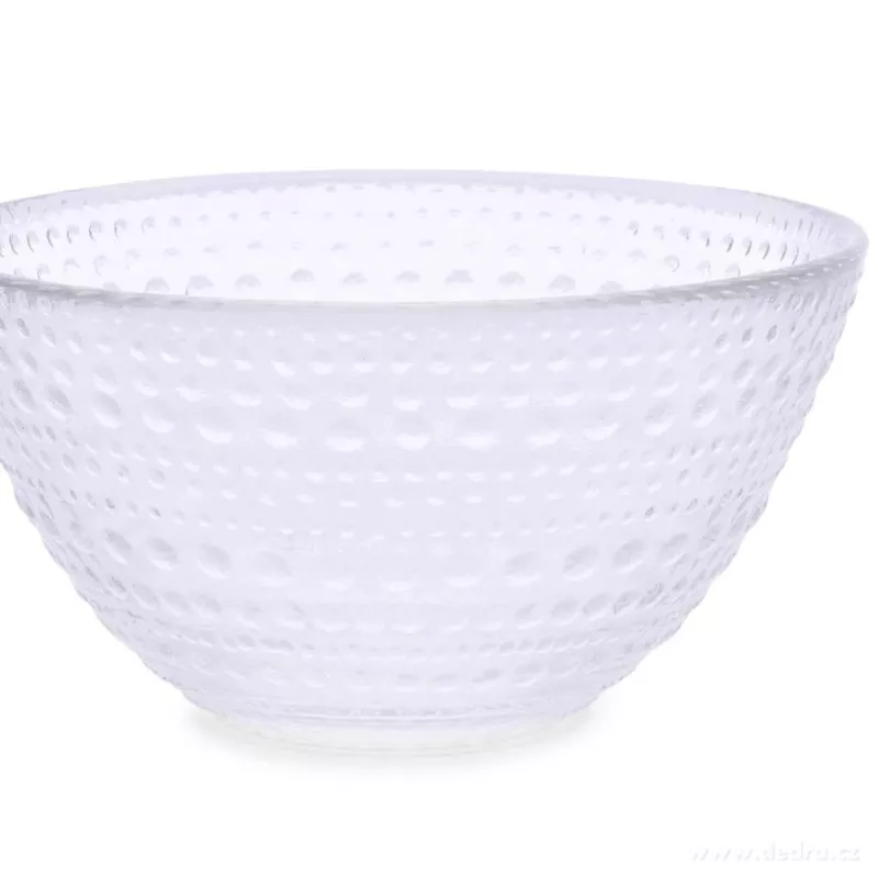 Miska skleněná s reliéfním povrchem objem 350 ml