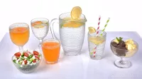 Miska skleněná na nožce objem 300 ml