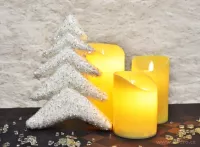 Dancing candle  tančící celoplastové LED svíce výška 12,5 cm