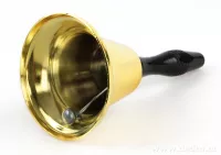 XL kovový zvonek, ve zlaté barvě