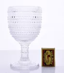 XL Skleněný pohár s reliéfním povrchem objem 340 ml